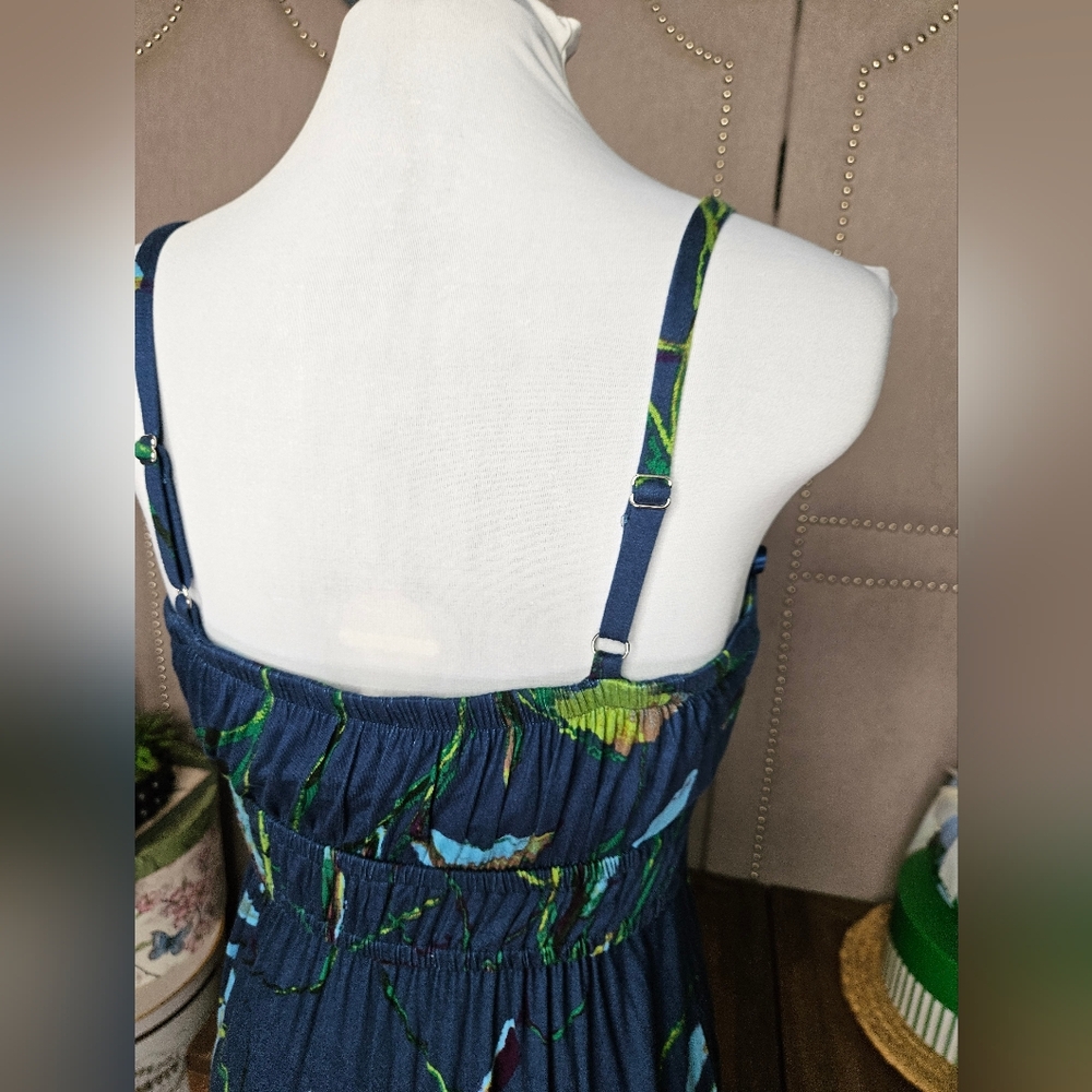 Soma Sketch Leaves Ink Sleevless Bra Top Dress - Picture 9 of 15